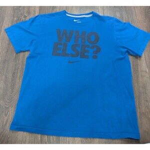 Nike Youth Teen Large Athletic Short Sleeve Blue Crewneck T Shirt (430)